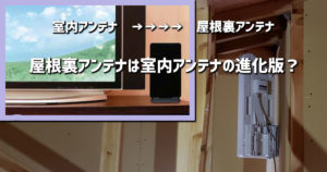 屋根裏アンテナは室内アンテナの進化版